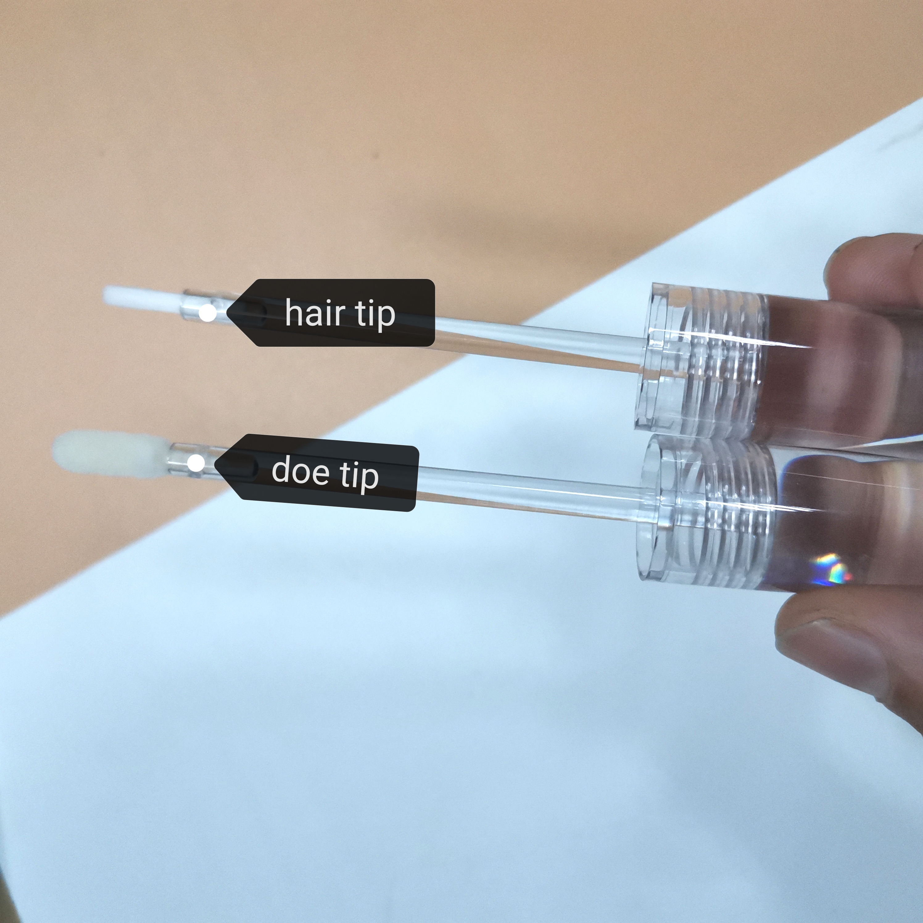 Пластиковый КАК печатание трубок 3D лоска губы 8ml ABS прозрачное