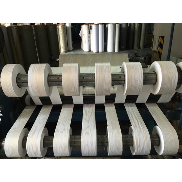 Non Adhesive Wood Grain PVC Decorative Film Foil Curtain Pipe Wrap