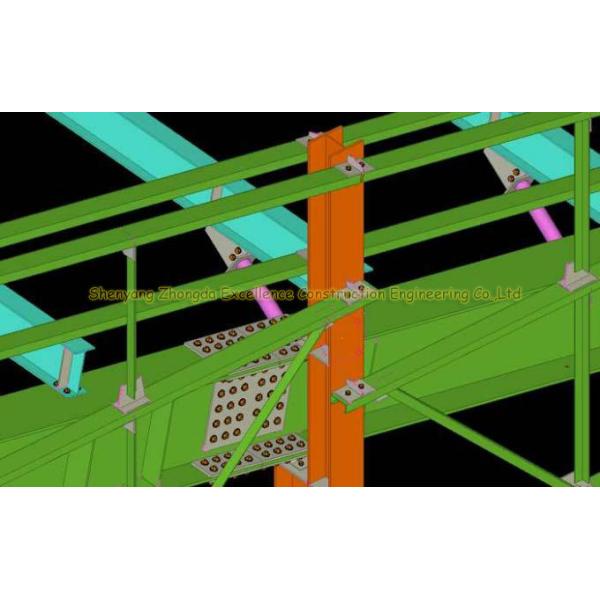 Industrial Construction Workshop Steel Structure Buildings Hot Dip Galvanised