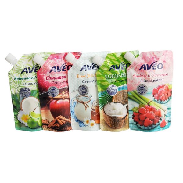 Liquid Beverage Resealable Paper Pouches Spout Reusable Juice Pouch