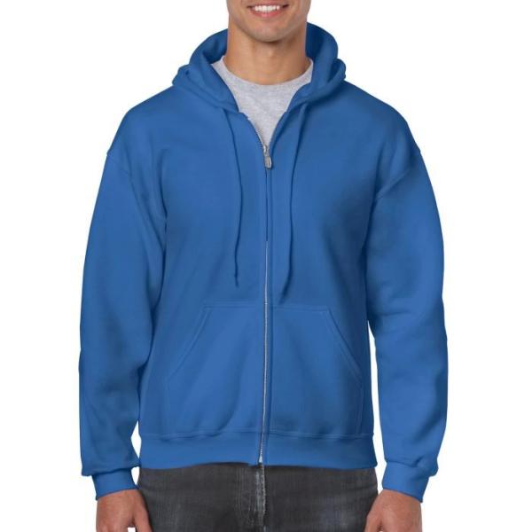 Mens Full Zip Cotton Pullover Hoodie 50/50 Softer Feel Reduced Pilling