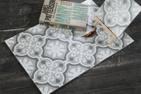Gray 20x20cm Ceramic Rustic Tile for Indoor Floor