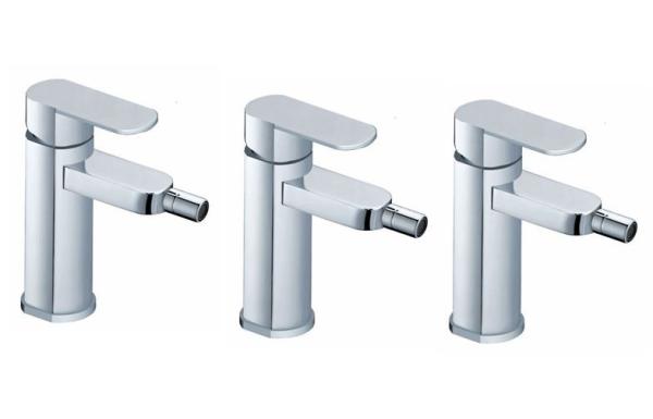 Ceramic Single Hole Bathroom Sink Faucet , Single Handle Brass Bidet Taps