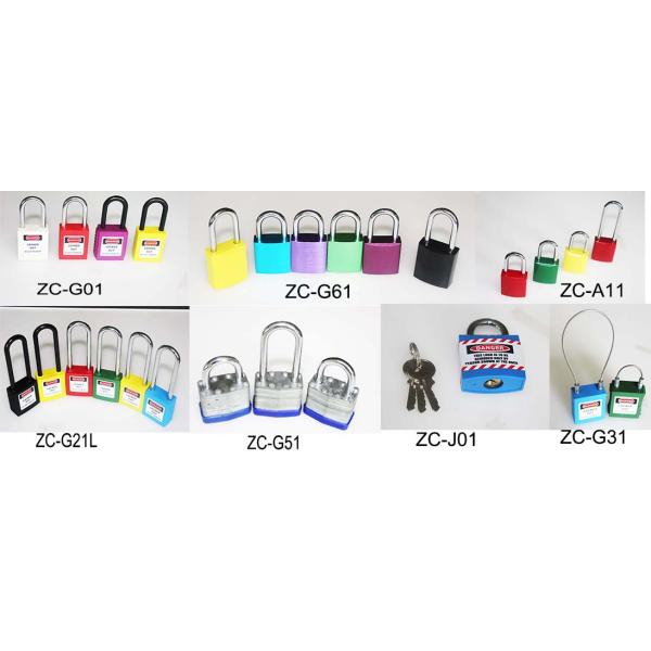 Long shackle Safety Lockout Padlocks High Strength Steel Laminated