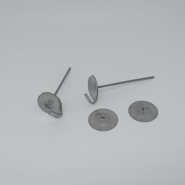 Installations Cupped Head Pin Round Base Steel Weld Pin for Duct Liner System