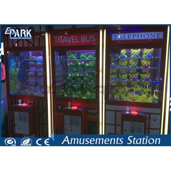 Fashion Design Toy Grabber Machine / Toy House Claw Machine Coin Operated