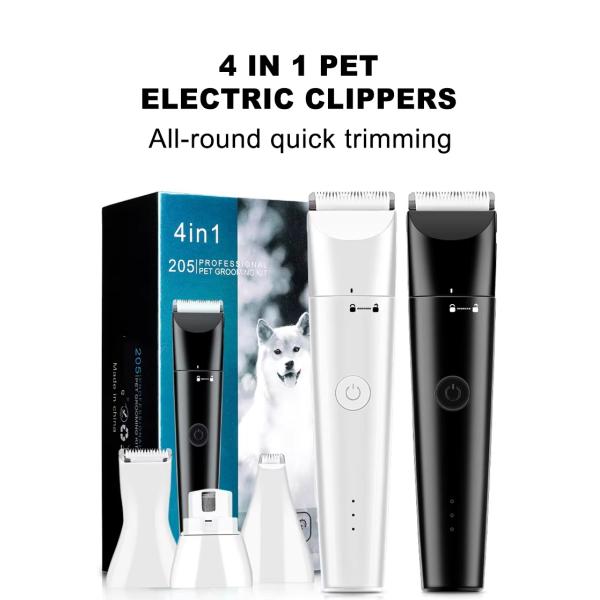 4 in 1 Pet Professional Grooming Set Electric Hair Clipper and Shaver for Household