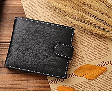 Customized Stylish Leather Wallet , Durable Short Leather Wallet