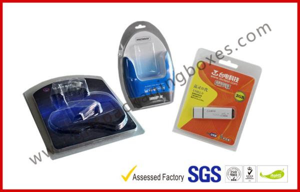 PVC Power Bank Clear Plastic Clamshell Packaging Box with Printing For Iphone Case