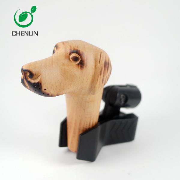 Craft Curved Animal Carved Umbrella Handle Solid Wood Material ISO9001