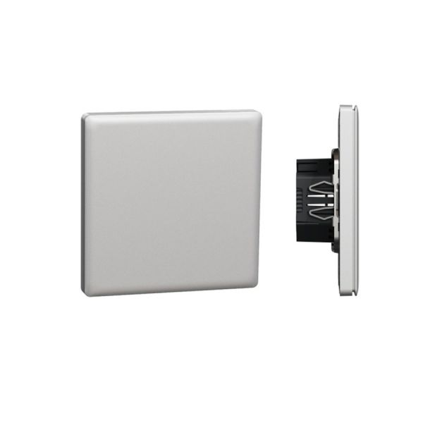 NP16161_01MS Unica KNX Push Button Panel Schneide Metallic Silver Hidden Mount 2 Key