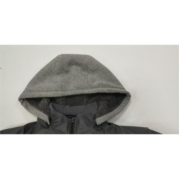 Faux Leather Padded Puffer Jacket