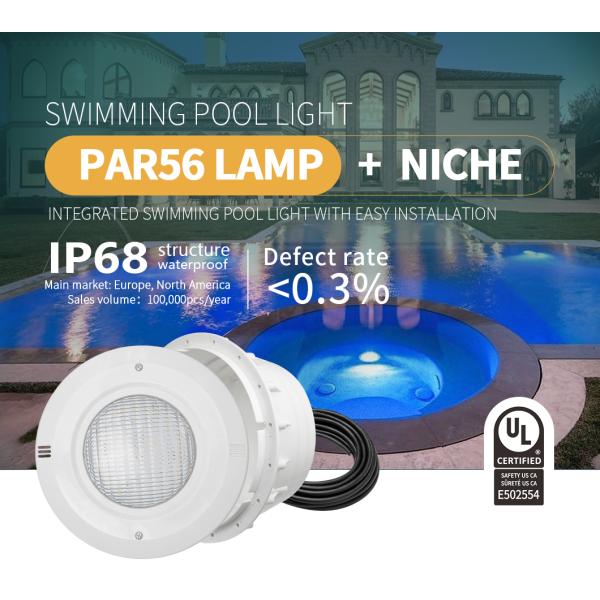 UL SMD3528 15W аттестовал нержавеющую сталь света PAR56 бассейна