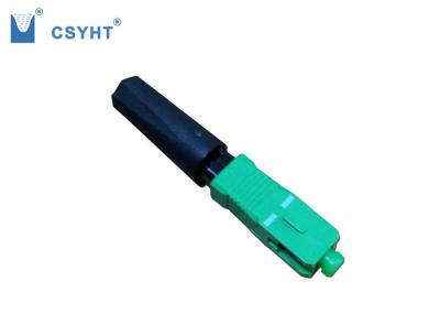 Conectores mecânicos da fibra ótica do verde 3.0mm, tipo conector do SC da fibra ótica
