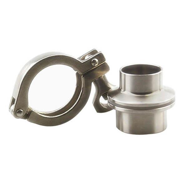 Aseptic Tri Clover Sanitary Fittings Connection Couplings Set Standard Type