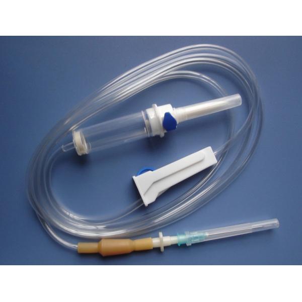 Transparent EO Sterilized Medical Grade PVC Infusion Set With Luer Lock