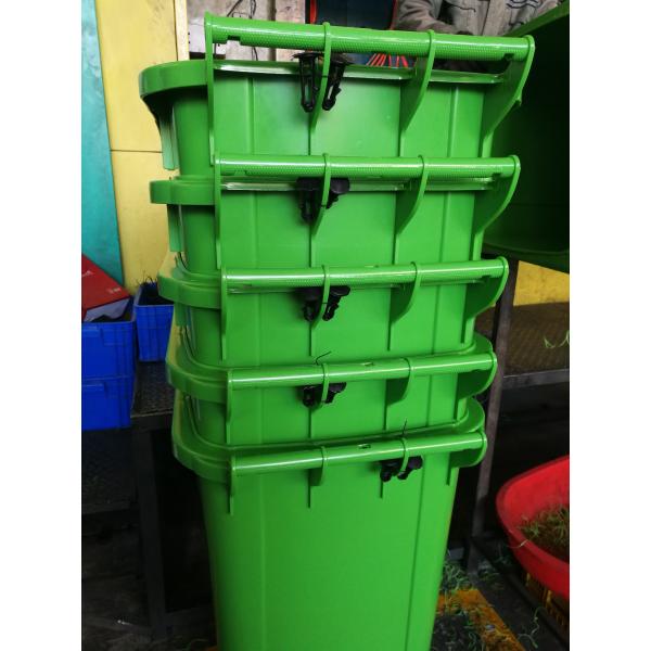 Ящики красных/зеленого цвета пластиковые хлама, ящик Вхэелие 240 литров ненужный для повторно использовать бумагу