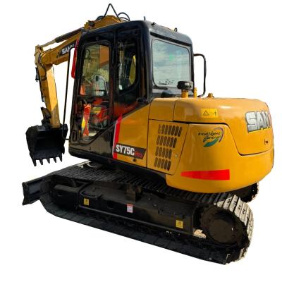 2019 Year Used SANY 7T Excavator SY75Cpro Mild Steel Design for Harsh Environments