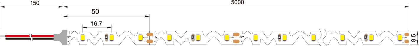 Свет прокладки s SMD2835 SMD гибкий формирует 3000K для музеев гостиниц