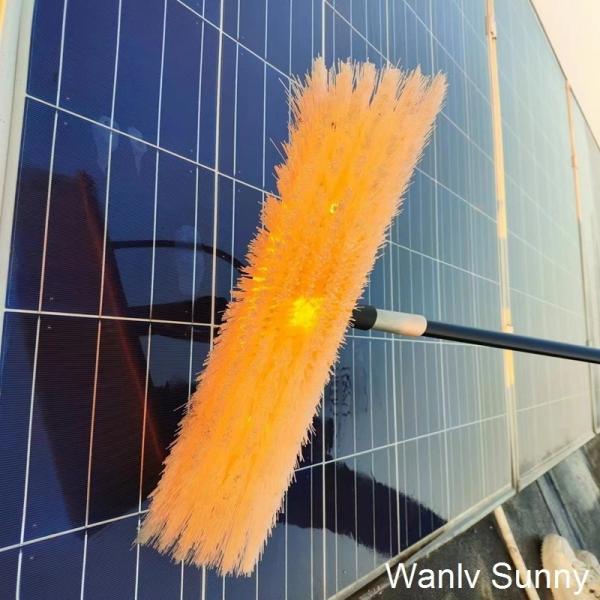 Max Unfold Size 7.5 Meters Customized Manual Cleaning Brush for Solar Panels Care