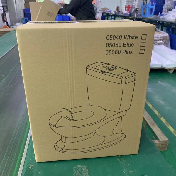 Eco Friendly Blue Pink White Print Kids Potty Toilet Trainer with Customized Packing and Logo