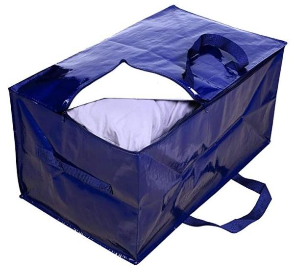custom printing logo luxury large laminated non woven fabric storage luggage bag with zipper Handle Bag For Shopping