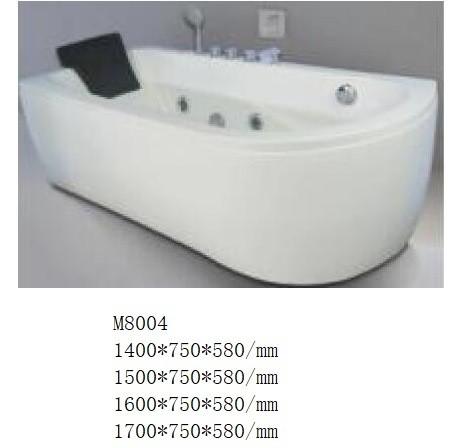 Rectangle Freestanding Acrylic Rectangle Bathtub Acrylic Material M8004