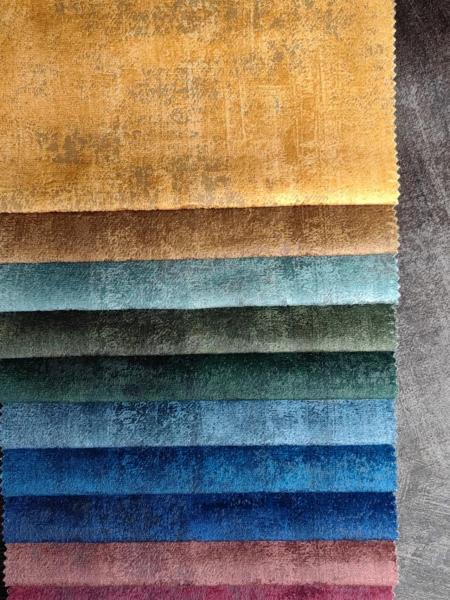 Printed Holland Velvet Fabric Glue Embossed Fabric Customizable 100% Polyester Sofa Textile