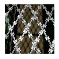 Segurança personalizável Barbed Wire Prison Fence 1,8-2,4m Altura