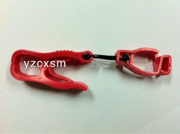 Custom Plastic Glove Holder Clip , Glove Guard Utility Clips Original Manufacturer