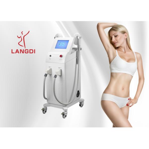 2 Handpieces Painless Ipl Shr Hair Removal Machine For Beauty Salon