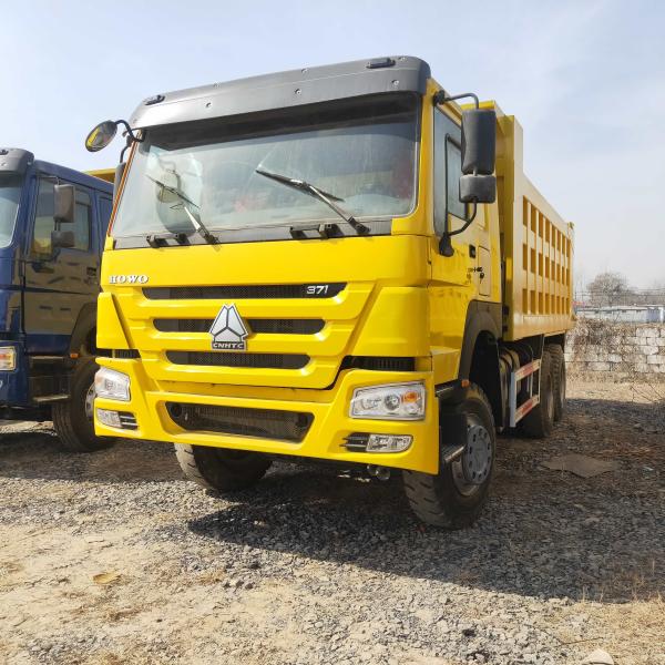 6x4 Diesel Used Dump Truck Tipper Second Hand Howo 371hp manual diesel