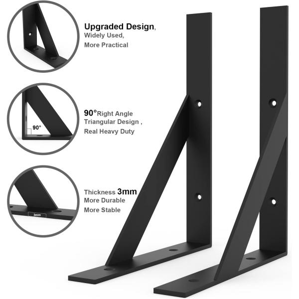 Steel Support Bracket for Wall Mounting Standard Metal Fabrication Angle Bracket