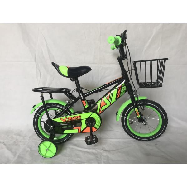 Steel Frame 3 To 8 Years Old Kids Bicycle With Training Wheels Personalized
