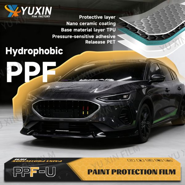 High Gloss Clear TPU PPF Film USA Hydrophobic Self-heailng Car Body Paint Protection Film