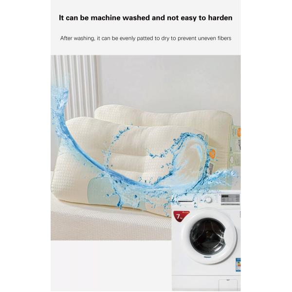 Sleep Massage Pillow with Skin-Friendly Knitted Fabric and Cervical Spine Protection