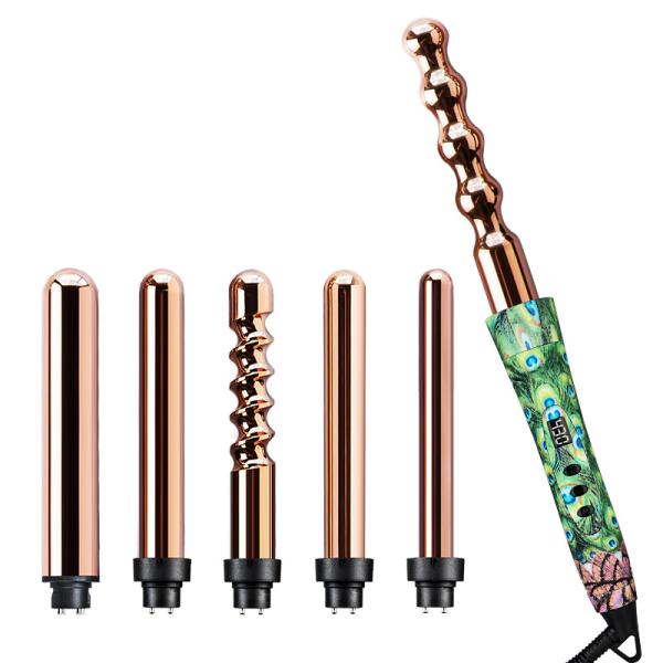 Private Label Interchangeable Curling Iron Set 1 Hour Auto Shut Off For Salon