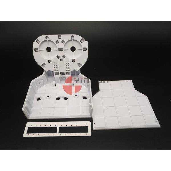 Коробка белого крытого ДИН оптического волокна терминальная, пластиковые ядри коробки 12 прекращения