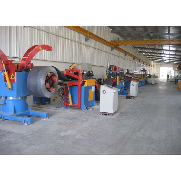 Automatic Highway Guardrail Roll Forming Beam Board Making Machinery Ф508mm Coil Inner Diameter