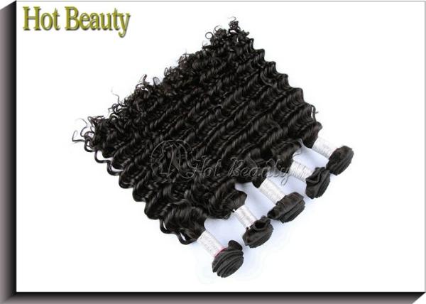 Deep Curl Virgin Peruvian Hair Extensions Unprocessed Peruvian Hair Bundles 3 Pcs A Lot