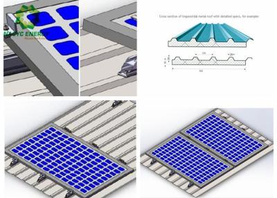 Sistemas solares projetados da montagem do telhado do metal com inovação exclusiva