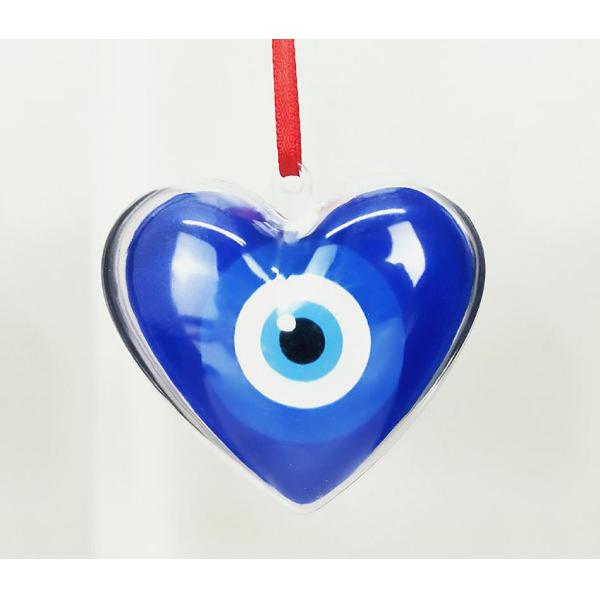 Christmas Heart Circle Star Plastic Ornament Balls Sublimation MDF Hanging