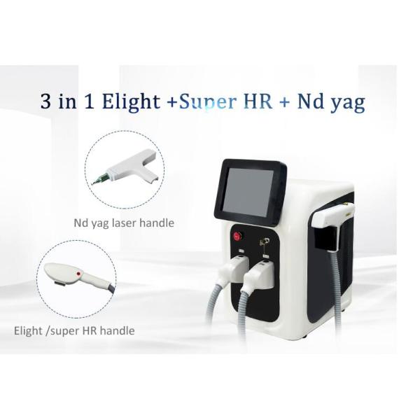 Elight SHR Hair Removal Machine , Portable Yag Laser Tattoo Removal Equipment