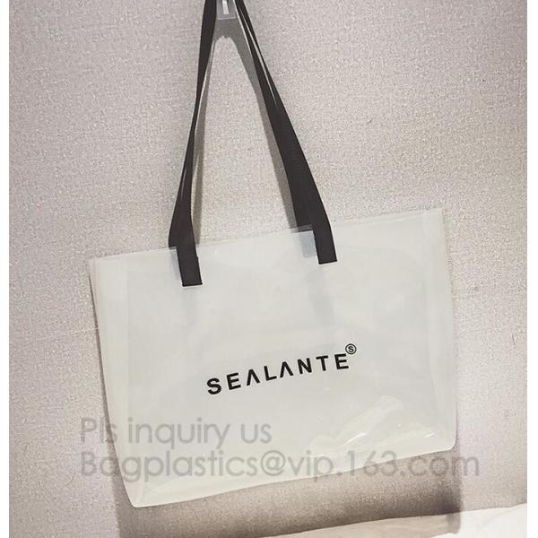 pvc transparent zipper bikini cosmetic bag, tote lady waterproof PVC swimming transparent beach bag, beach bag swimming