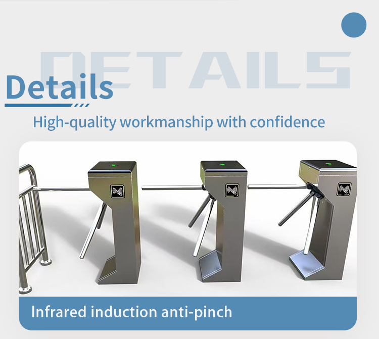Three Roller Tripod Turnstile Gate Entrance , Revolving Door Access Control System