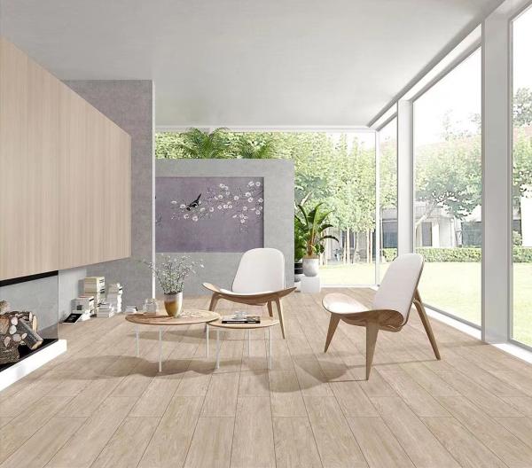 Des bandes de porcelaine en bois 200x1000mm résistantes à l'usure pour salle de bain