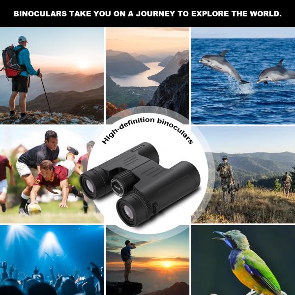 G 10x42 binoculares de alta potencia para visualización a larga distancia