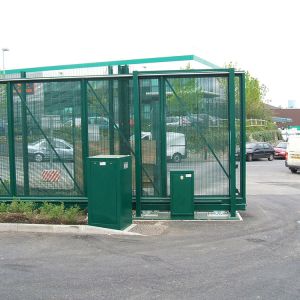 Pvc ворот загородки 60*60mm сползая на открытом воздухе покрыл ячеистую сеть металла сваренную рамкой или сваренную трубу