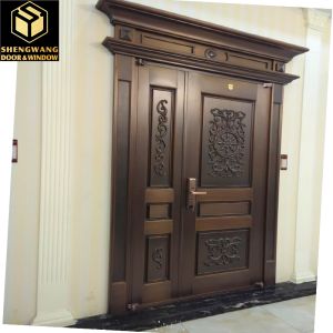 ODM Swing Aluminium Pedestrian Garden Gates Copper Imitation Surface Finishing Metal Gate Outdoor
