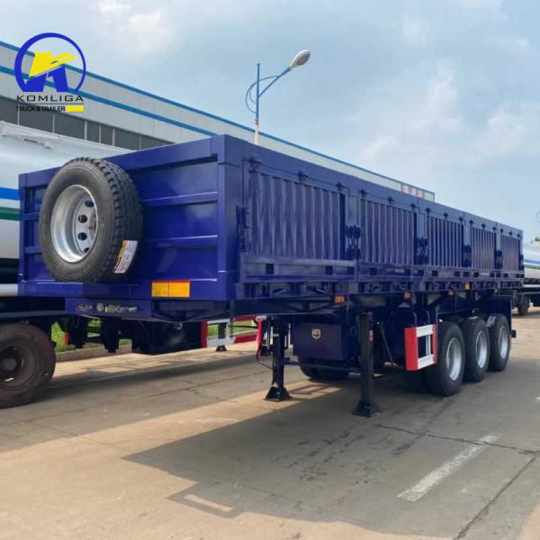 One Piece Tool Box 1m *0.5m*0.5m Sinotruk Heavy Trailer 3 Axles 80t Cargo Semi Trailer